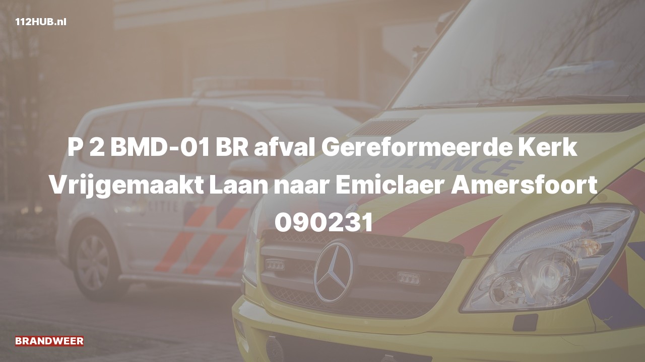 Deelafbeelding voor Brandweer met gepaste spoed naar de Laan naar Emiclaer in Amersfoort.