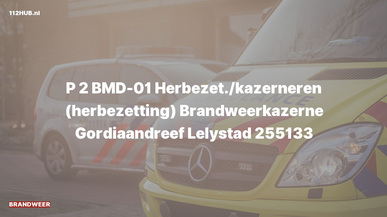 Deelafbeelding voor Brandweer met gepaste spoed naar de Gordiaandreef in Lelystad.