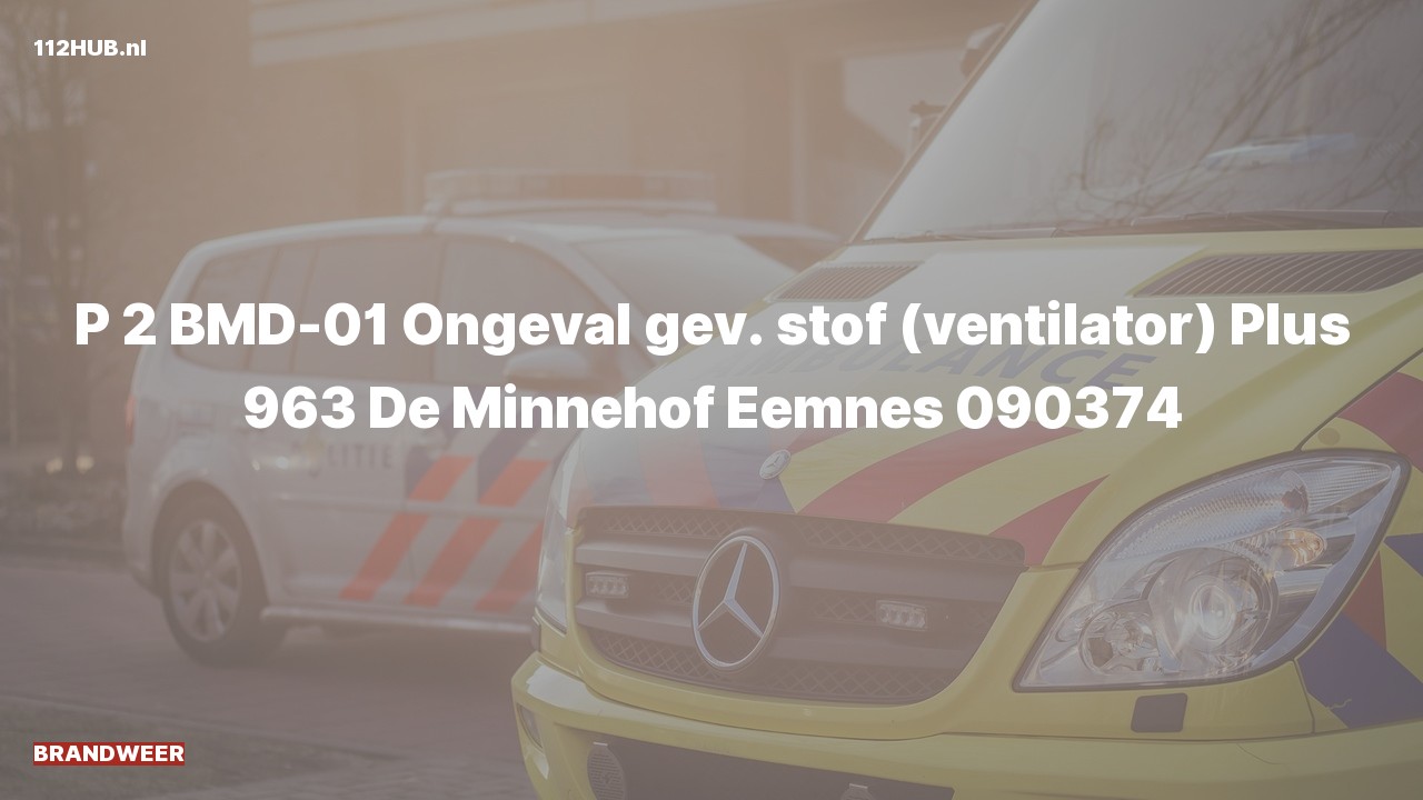 Deelafbeelding voor Brandweer met gepaste spoed naar de De Minnehof in Eemnes.