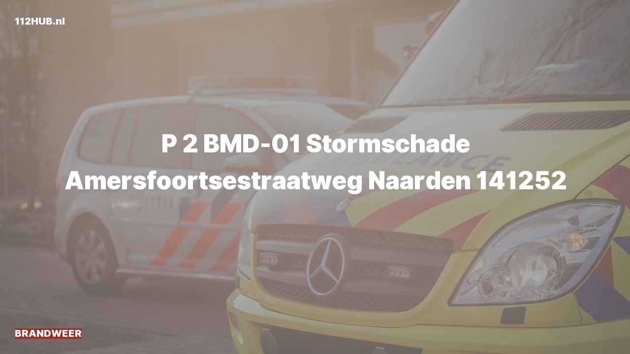 Deelafbeelding voor De brandweer is met gepaste spoed uitgerukt naar de Amersfoortsestraatweg in Naarden