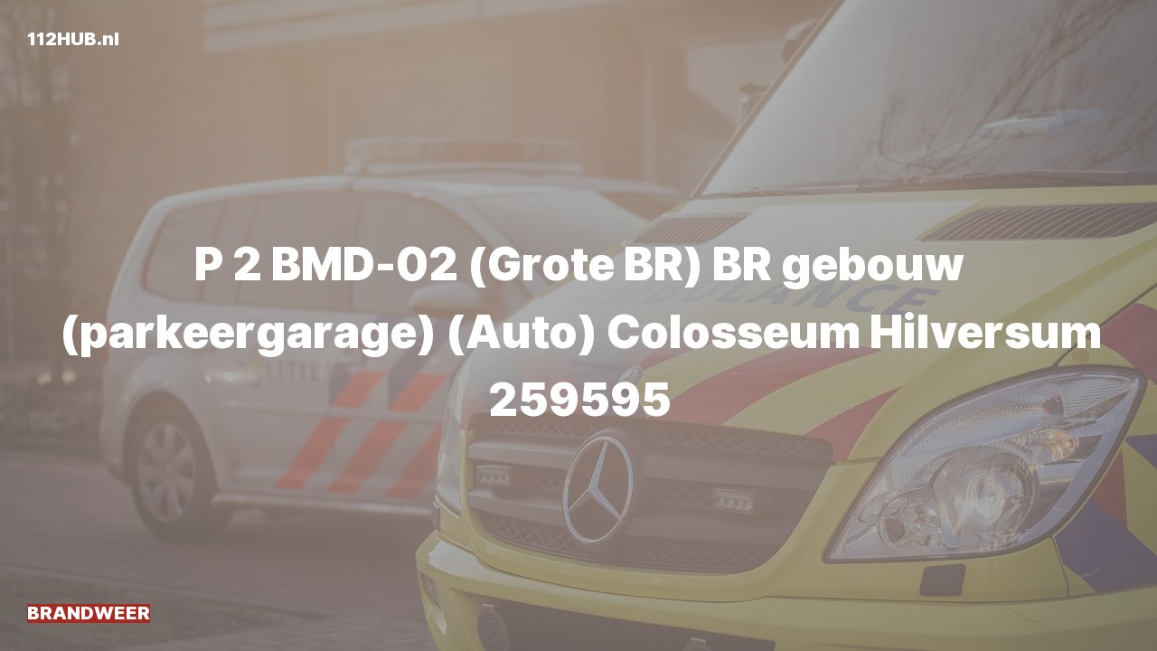 Deelafbeelding voor P2000-melding voor brand in gebouw.