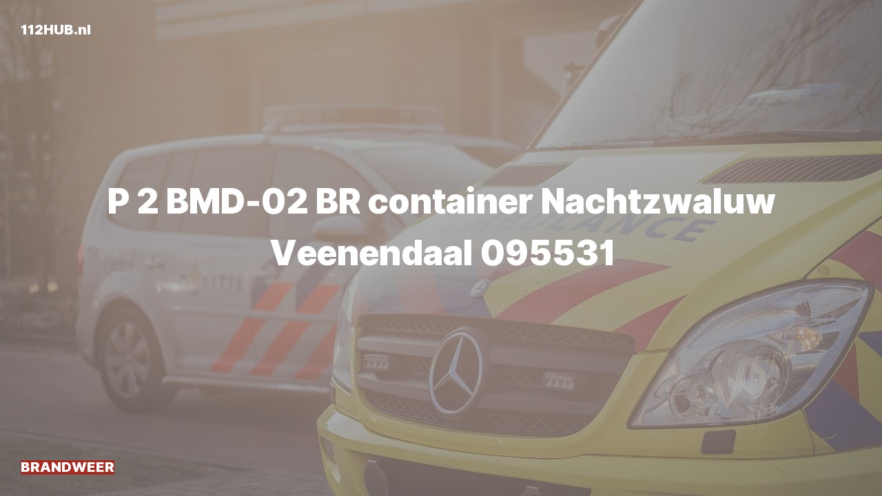 Deelafbeelding voor Brandweer met gepaste spoed naar de Nachtzwaluw in Veenendaal.