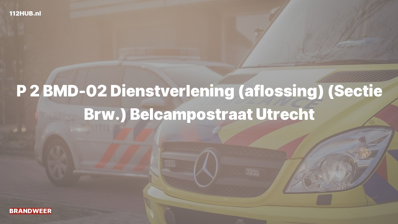 Deelafbeelding voor P2000-melding.