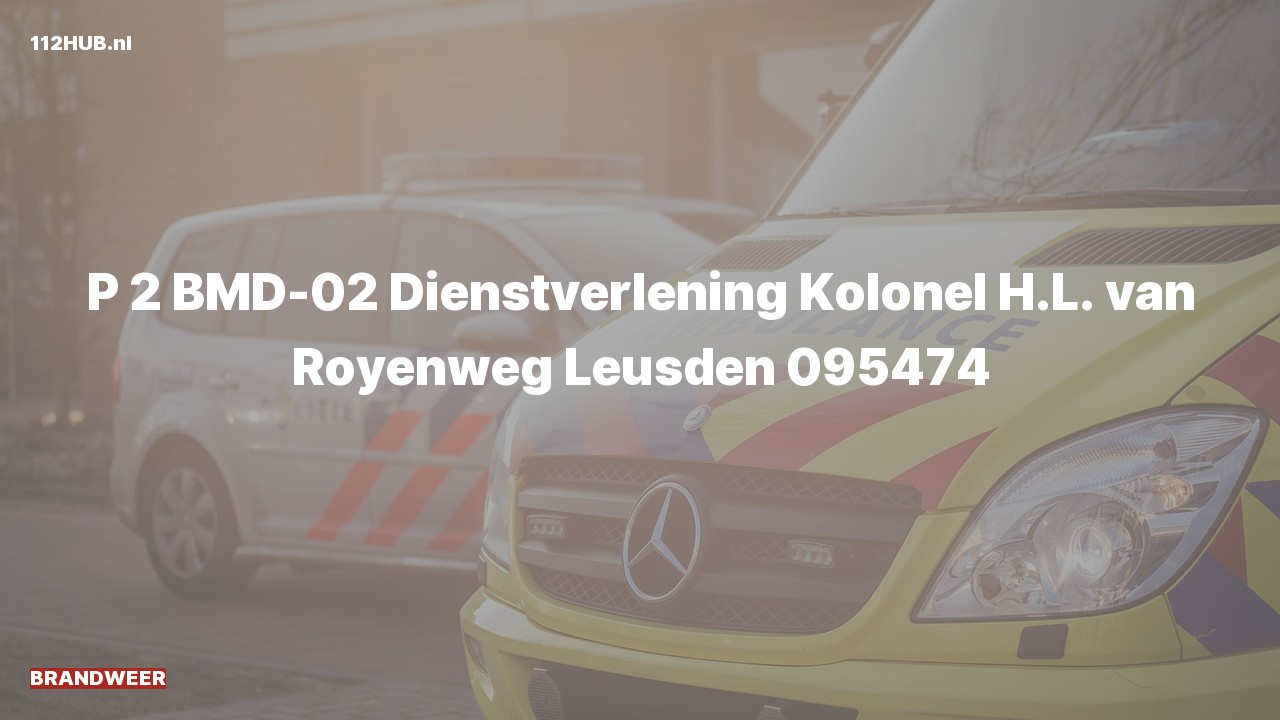 Deelafbeelding voor Brandweer met gepaste spoed naar de Kolonel H.L. van Royenweg in Leusden.