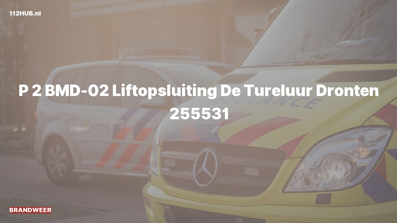 Deelafbeelding voor De brandweer is met gepaste spoed uitgerukt naar de De Tureluur in Dronten