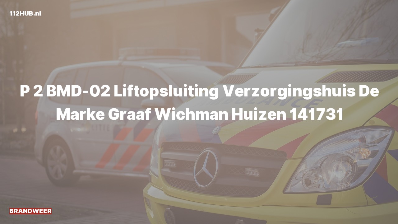 Deelafbeelding voor De brandweer is met gepaste spoed uitgerukt naar de Graaf Wichman in Huizen