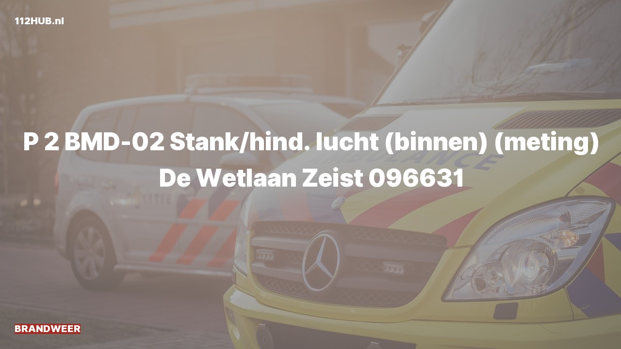 Deelafbeelding voor Brandweer met gepaste spoed voor gaslucht binnen naar de De Wetlaan in Zeist.