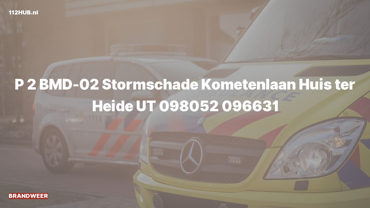 Deelafbeelding voor Brandweer met gepaste spoed naar de Kometenlaan in Huis ter Heide.