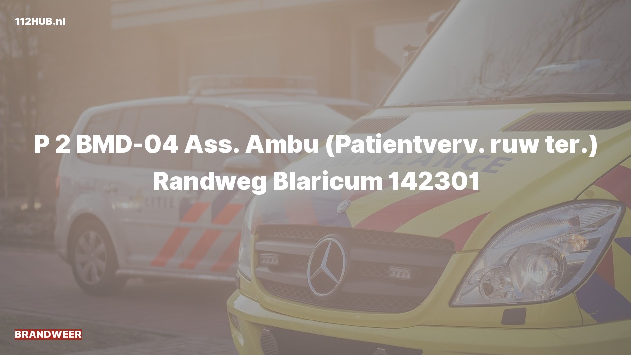 Deelafbeelding voor De brandweer is met gepaste spoed uitgerukt voor ambulance-assistentie