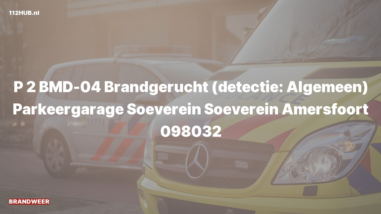 Deelafbeelding voor De brandweer is met gepaste spoed uitgerukt voor een brandgerucht naar de Soeverein in Amersfoort