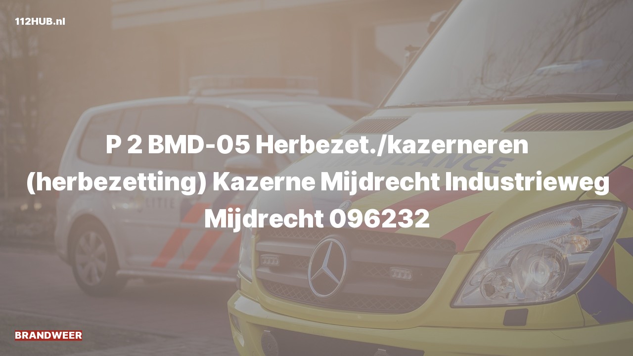Deelafbeelding voor Brandweer met gepaste spoed naar de Industrieweg in Mijdrecht.