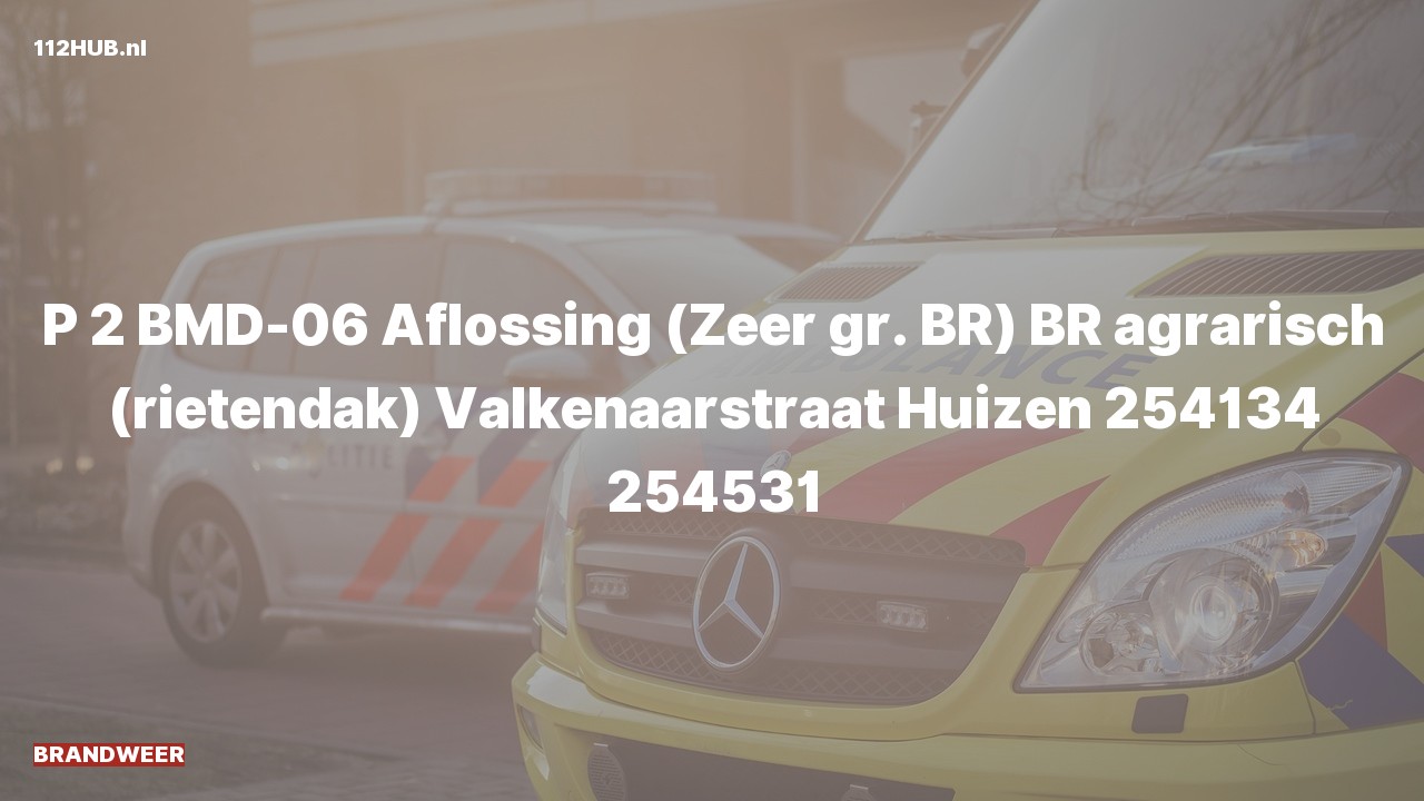 Deelafbeelding voor Brandweer met gepaste spoed naar de Valkenaarstraat in Huizen.