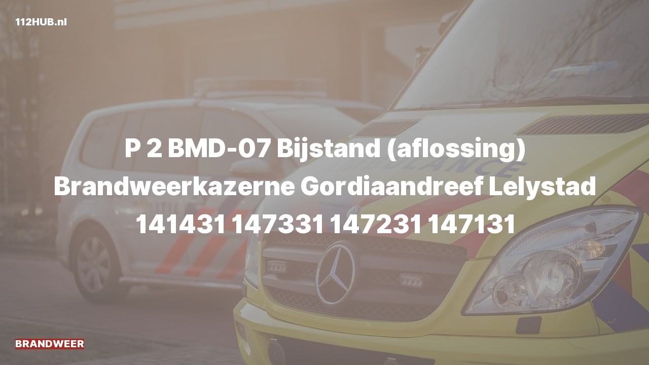 Deelafbeelding voor Brandweer met gepaste spoed naar de Gordiaandreef in Lelystad.