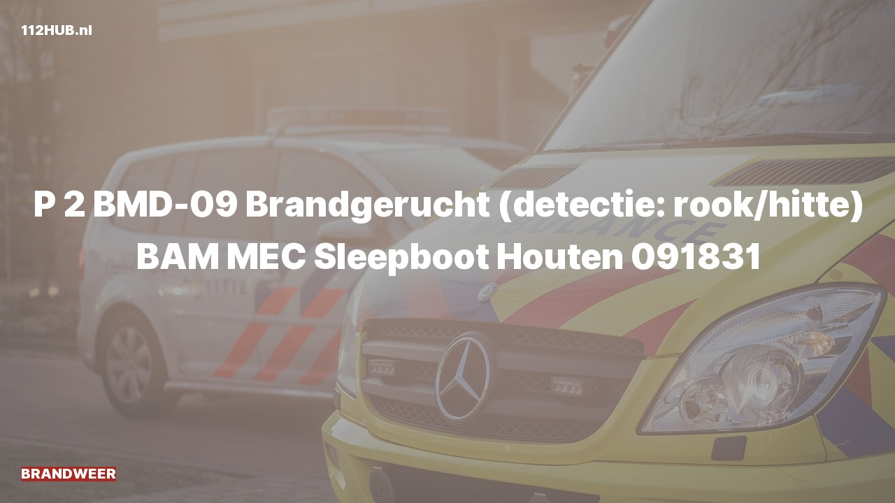Deelafbeelding voor Brandweer met gepaste spoed voor brandgerucht naar de Sleepboot in Houten.