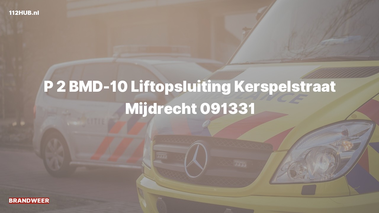 Deelafbeelding voor Brandweer met gepaste spoed naar de Kerspelstraat in Mijdrecht.