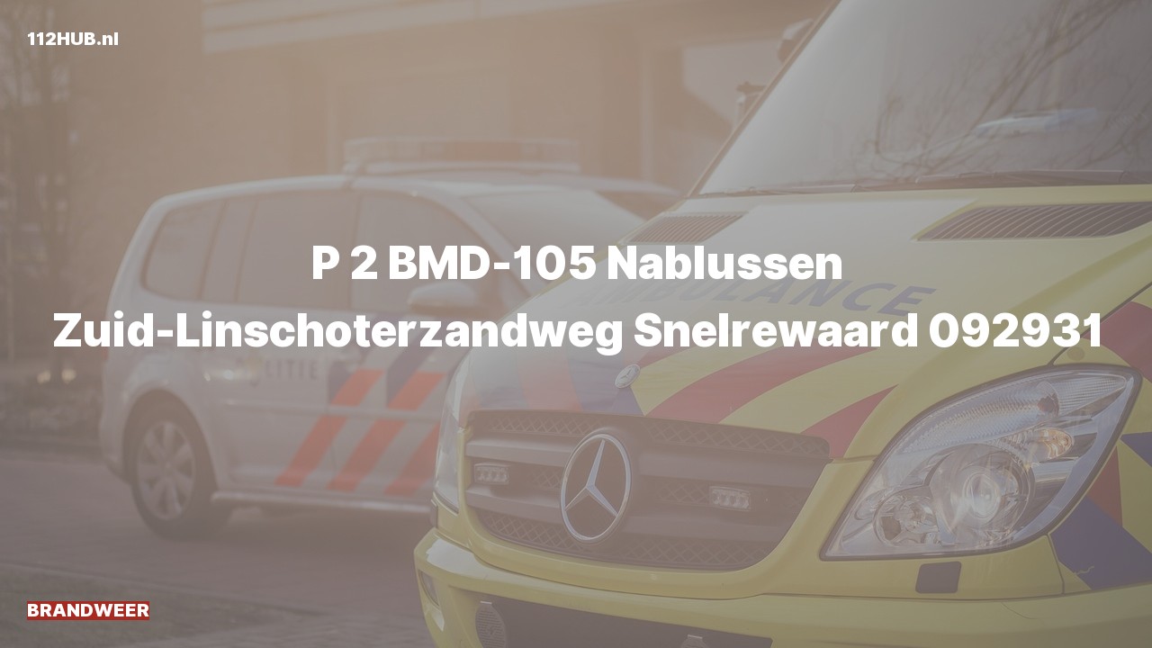 Deelafbeelding voor Brandweer met gepaste spoed naar de Zuid-Linschoterzandweg in Snelrewaard.