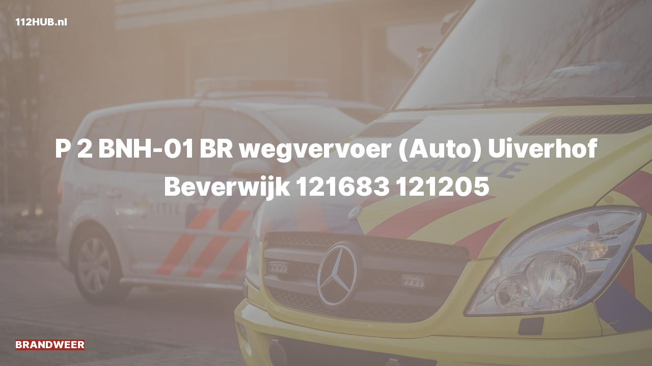 Deelafbeelding voor Brandweer met gepaste spoed naar de Uiverhof in Beverwijk.