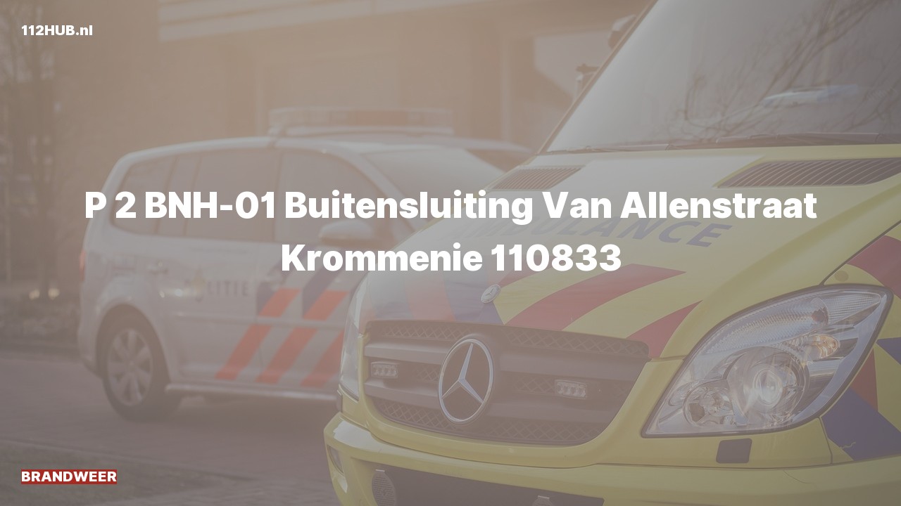 Deelafbeelding voor Brandweer met gepaste spoed naar de Van Allenstraat in Krommenie.