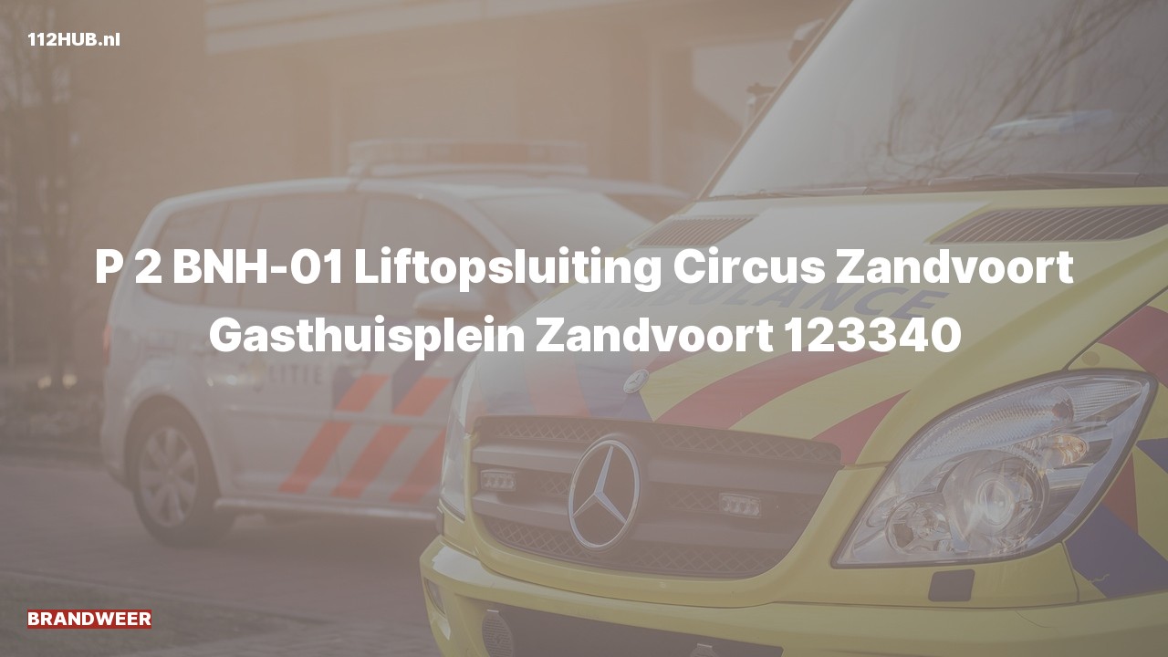 Deelafbeelding voor Brandweer met gepaste spoed naar de Gasthuisplein in Zandvoort.