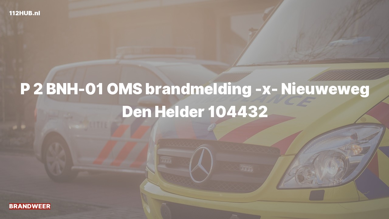 Deelafbeelding voor Brandweer met gepaste spoed voor automatische brandmelding naar de Nieuweweg in Den Helder.