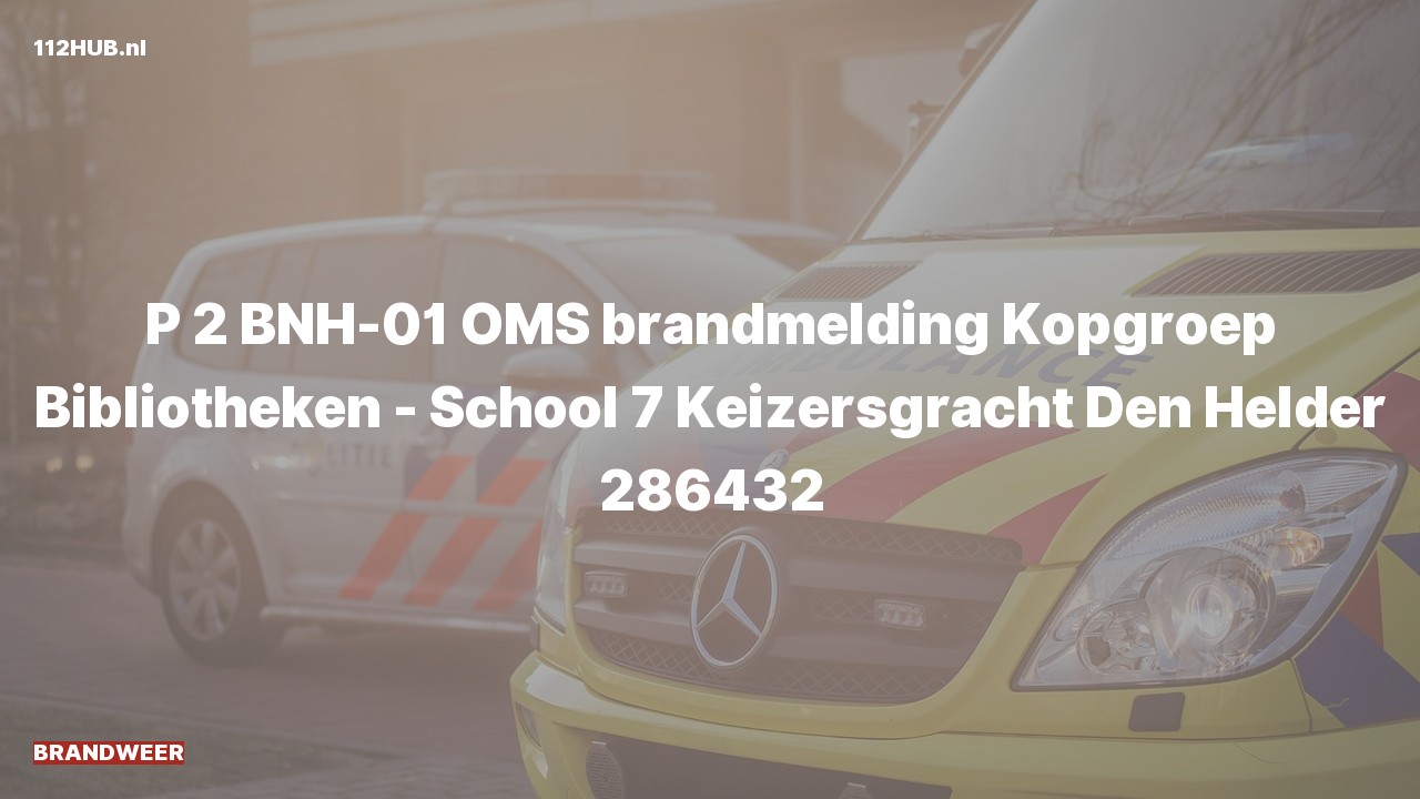 Deelafbeelding voor Brandweer met gepaste spoed voor automatische brandmelding naar de Keizersgracht in Den Helder.