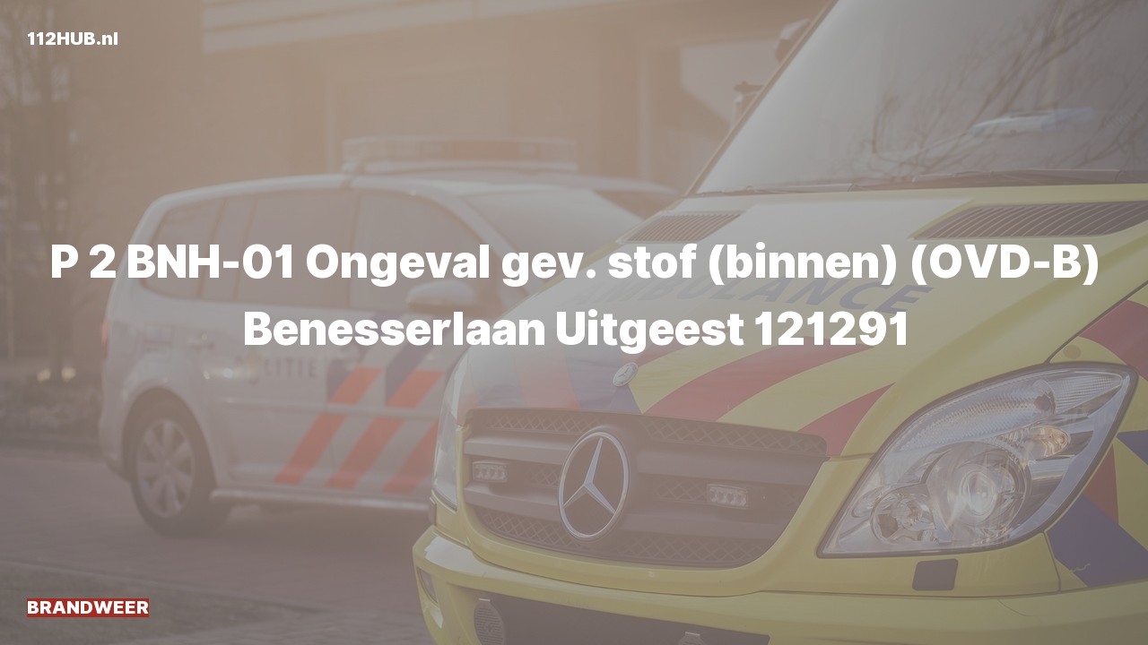 Deelafbeelding voor Brandweer met gepaste spoed naar de Benesserlaan in Uitgeest.
