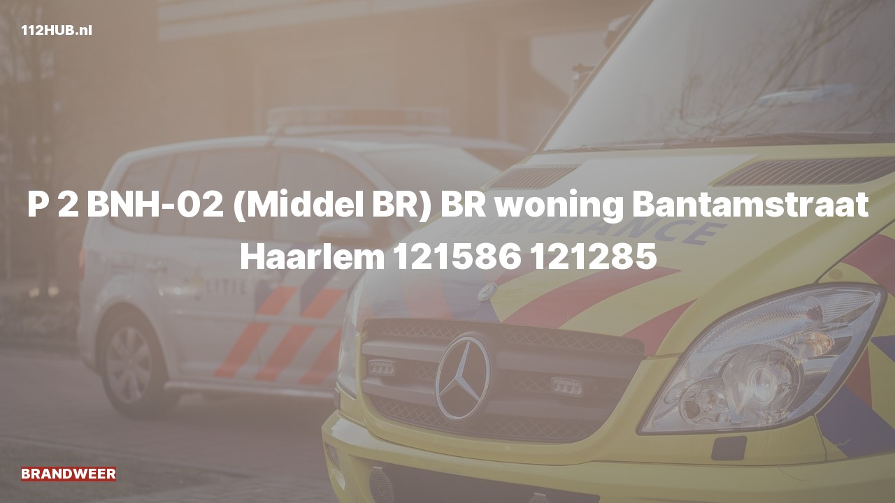 Deelafbeelding voor Brandweer met gepaste spoed voor brand in woning naar de Bantamstraat in Haarlem.