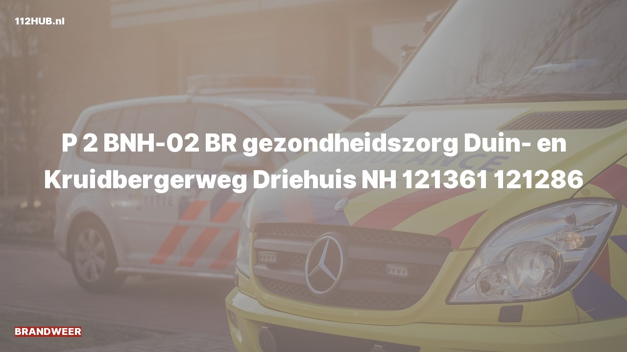 Deelafbeelding voor Brandweer met gepaste spoed naar de Duin- en Kruidbergerweg in Driehuis NH.