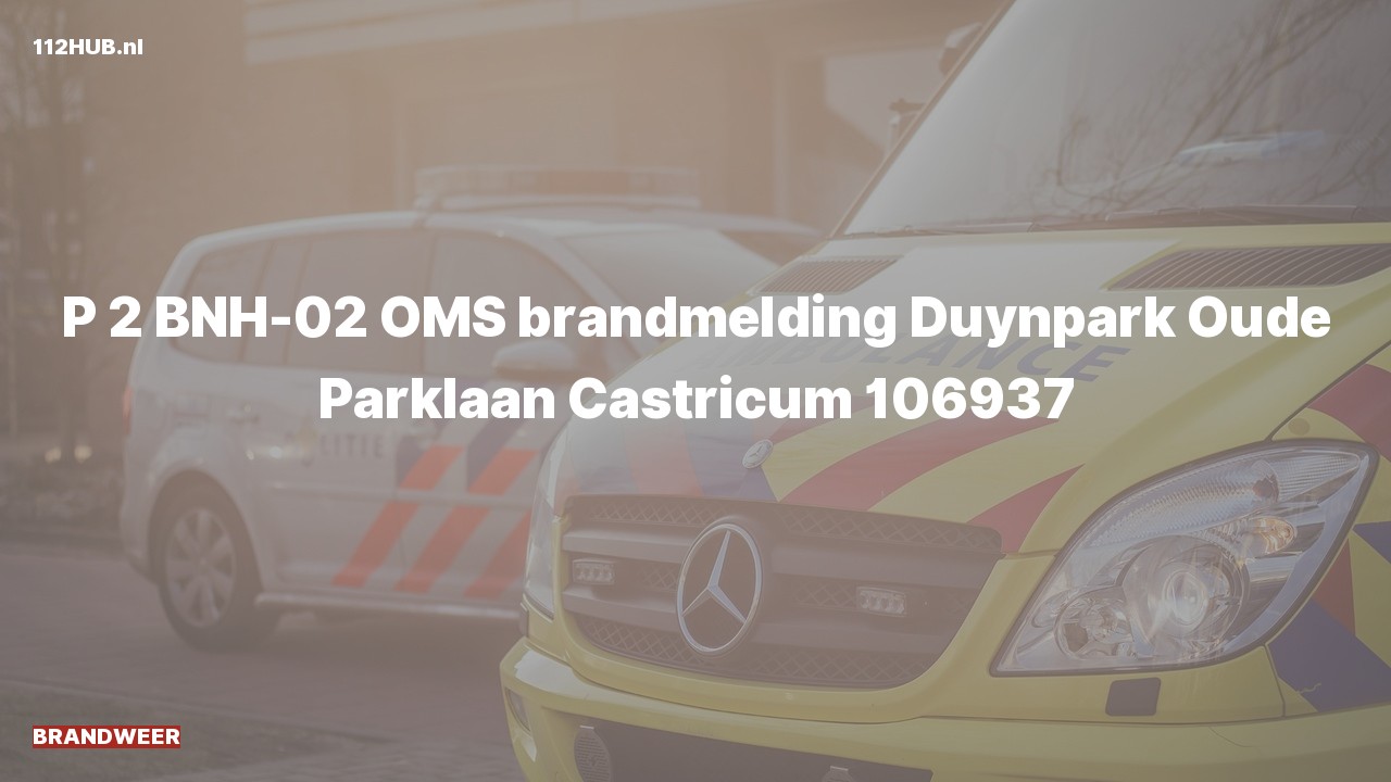 Deelafbeelding voor Brandweer met gepaste spoed voor automatische brandmelding naar de Oude Parklaan in Castricum.