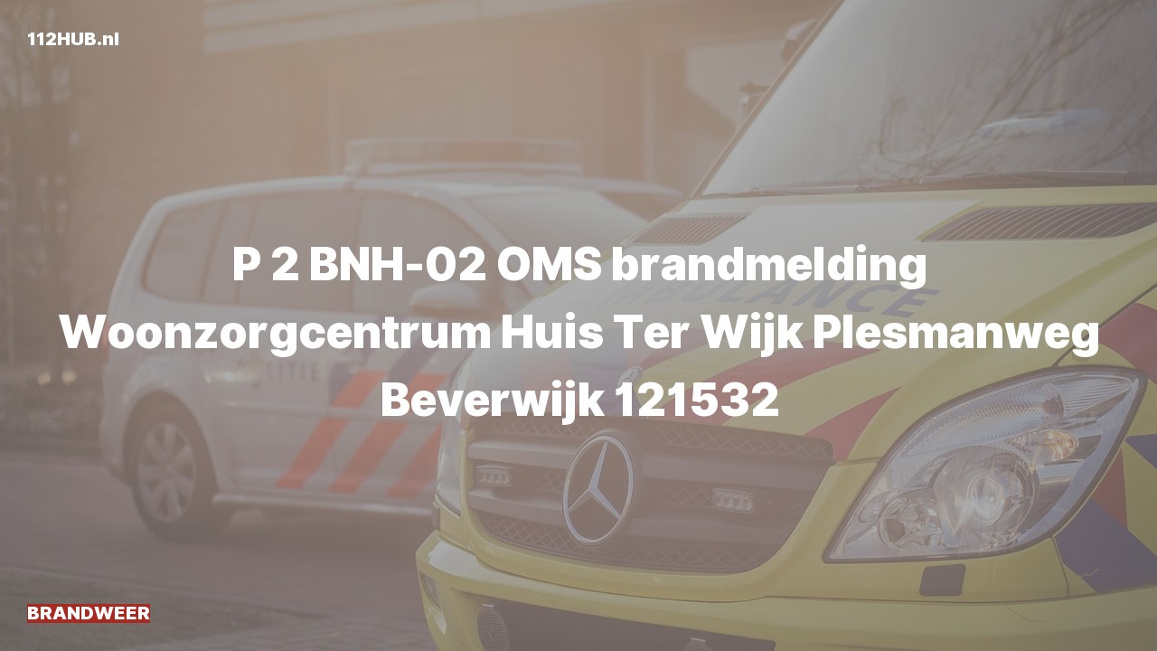 Deelafbeelding voor Brandweer met gepaste spoed voor automatische brandmelding naar de Plesmanweg in Beverwijk.