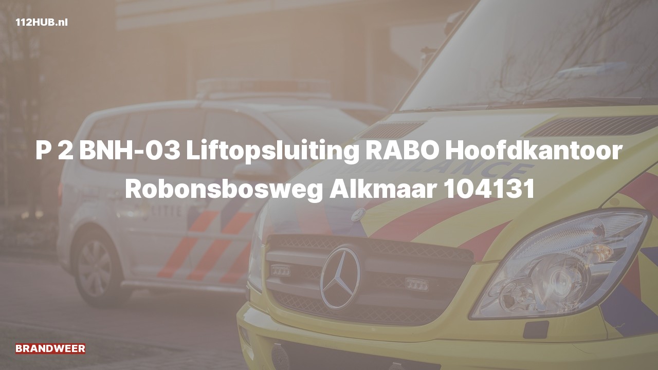 Deelafbeelding voor De brandweer is met gepaste spoed uitgerukt naar de Robonsbosweg in Alkmaar