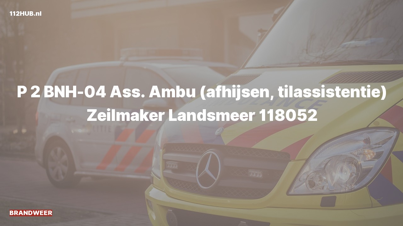 Deelafbeelding voor Brandweer met gepaste spoed voor afhijsen naar de Zeilmaker in Landsmeer.