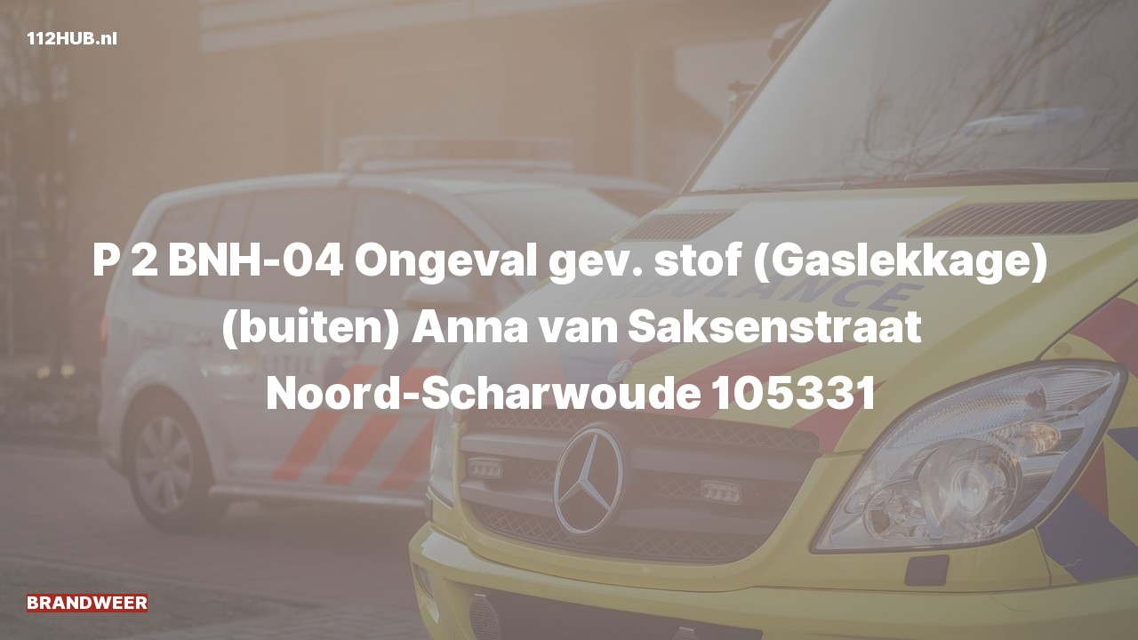 Deelafbeelding voor Brandweer met gepaste spoed naar de Anna van Saksenstraat in Noord-Scharwoude.