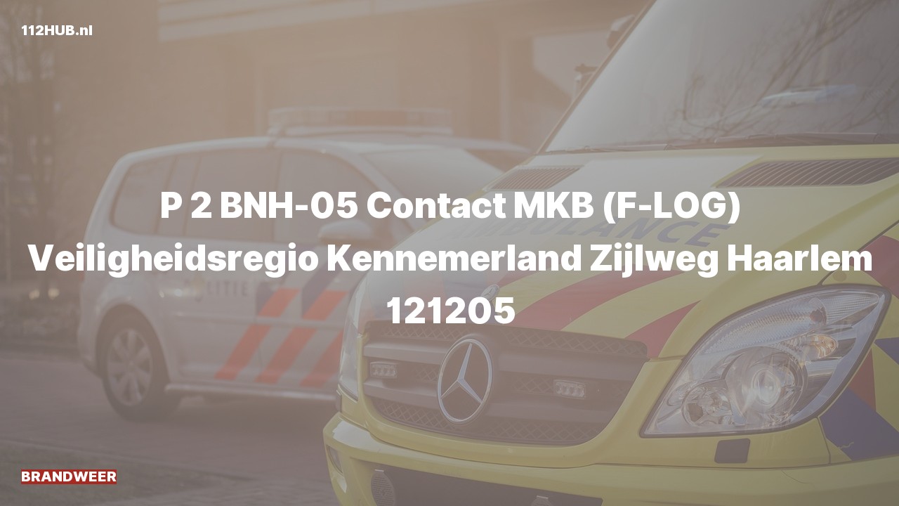 Deelafbeelding voor Brandweer met gepaste spoed contact meldkamer naar de Zijlweg in Haarlem.