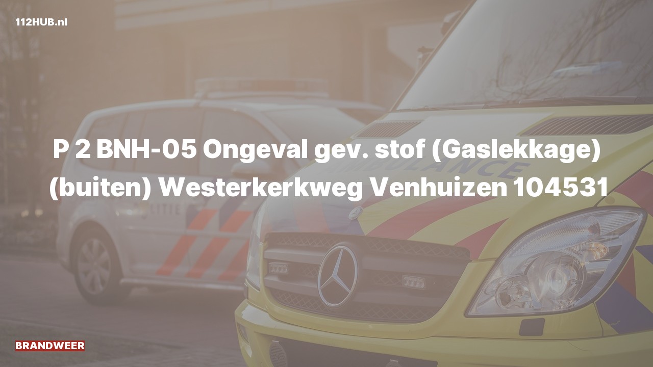 Deelafbeelding voor Brandweer met gepaste spoed naar de Westerkerkweg in Venhuizen.