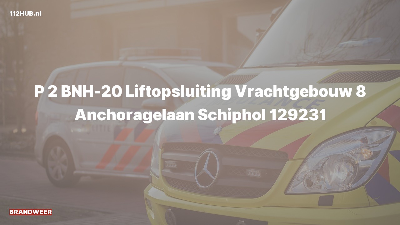 Deelafbeelding voor Brandweer met gepaste spoed naar de Anchoragelaan in Schiphol.