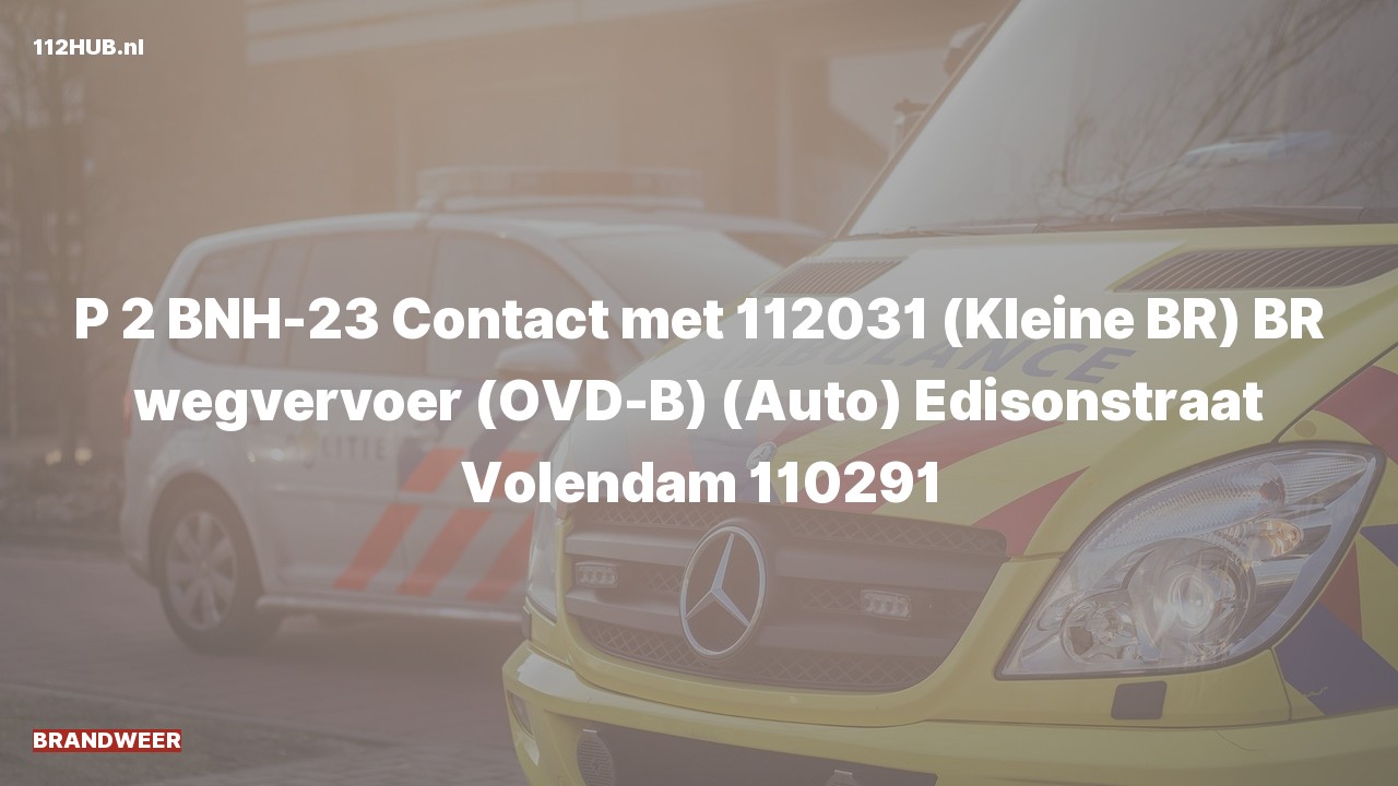 Deelafbeelding voor Brandweer met gepaste spoed naar de Edisonstraat in Volendam.