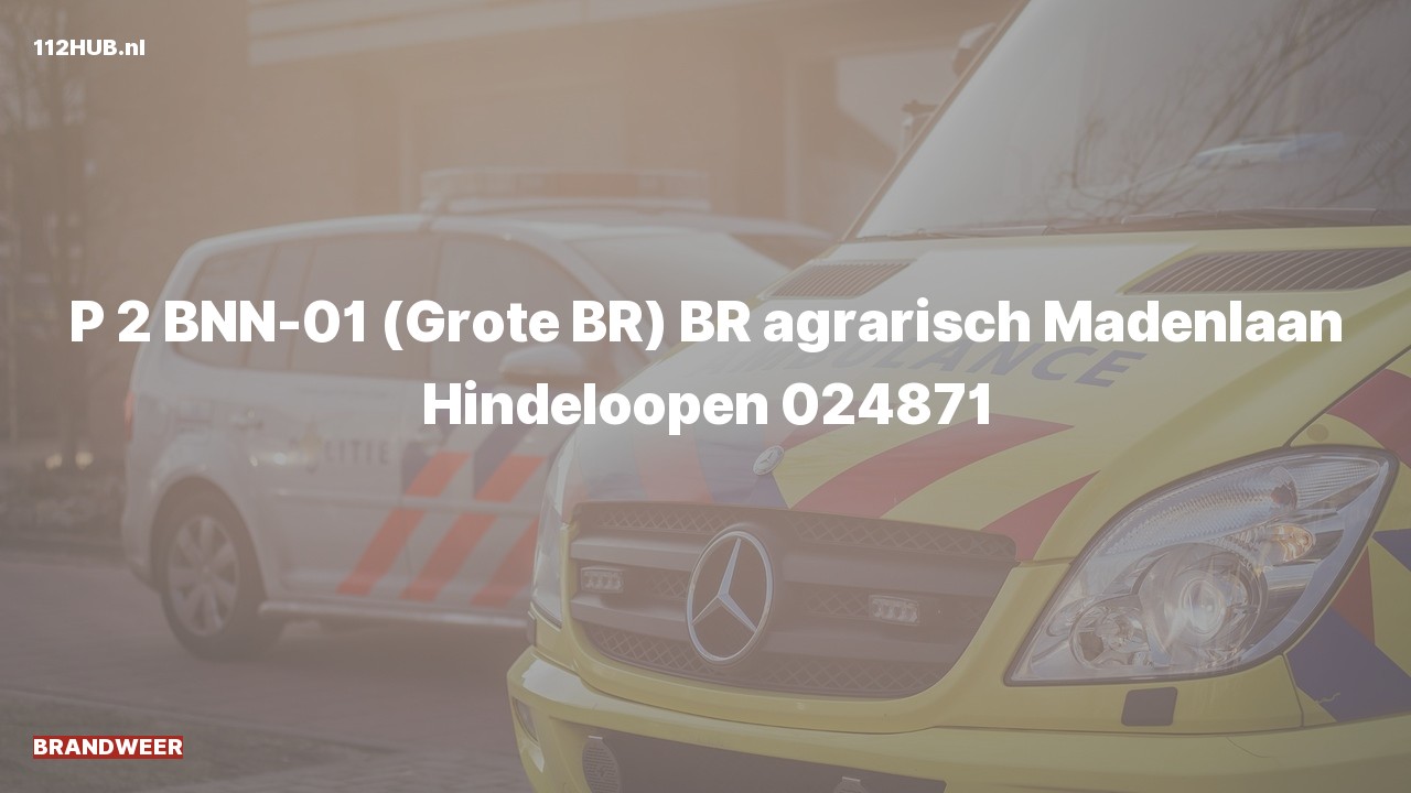 Deelafbeelding voor P2000-melding.