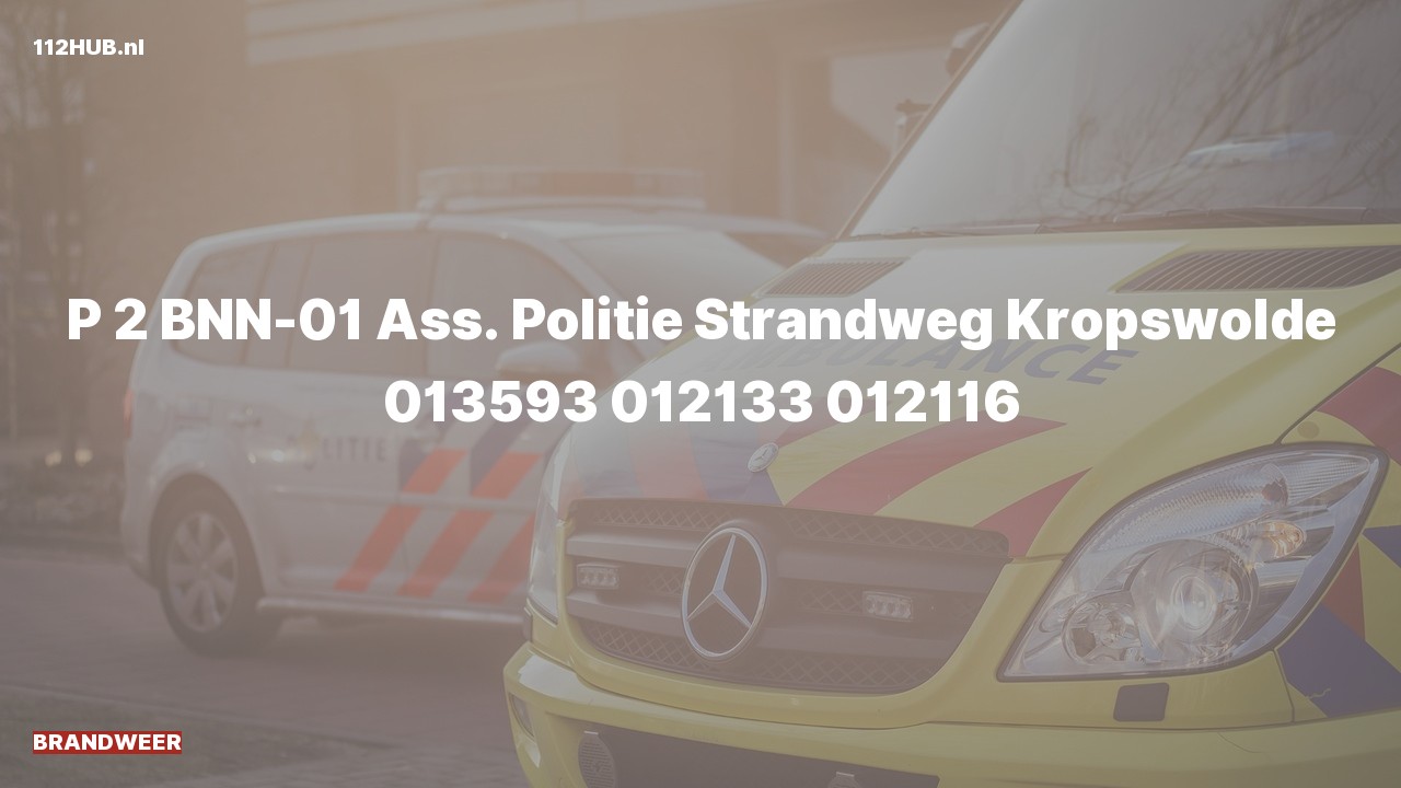Deelafbeelding voor Brandweer met gepaste spoed naar de Strandweg in Kropswolde.