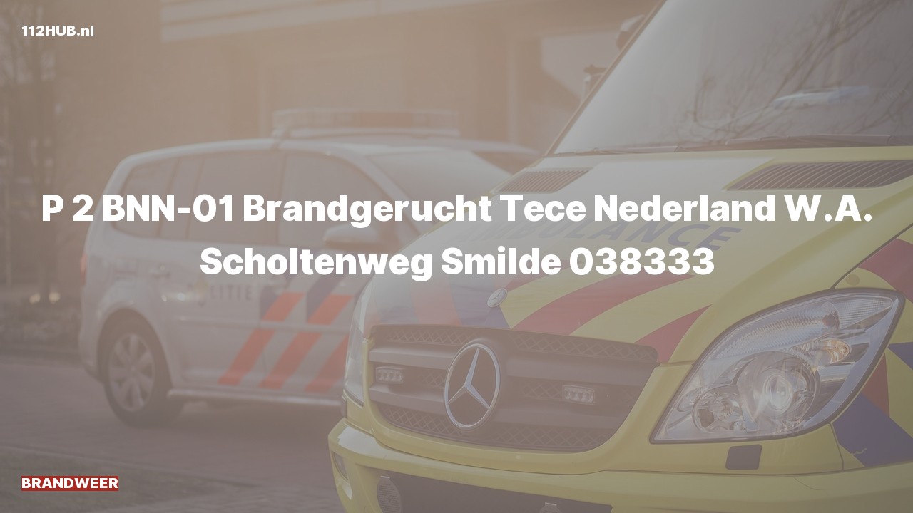 Deelafbeelding voor De brandweer is met gepaste spoed uitgerukt voor een brandgerucht naar de W.A. Scholtenweg in Smilde