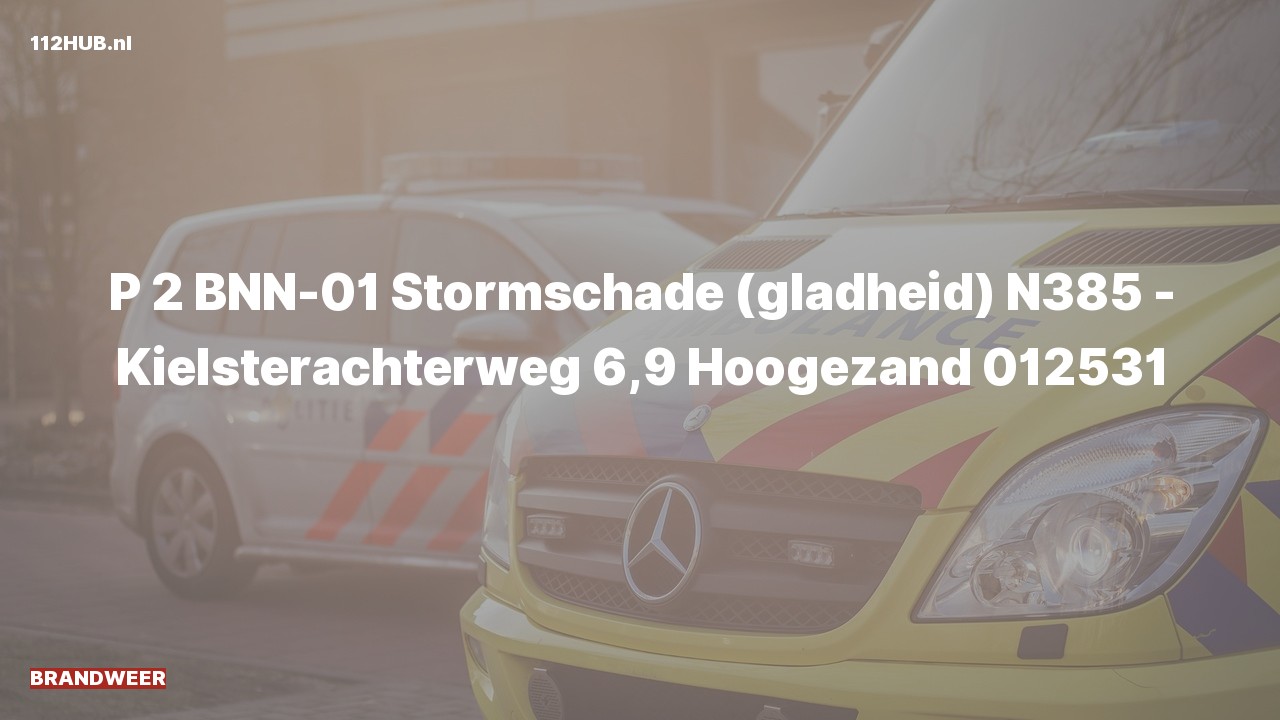 Deelafbeelding voor P2000-melding.