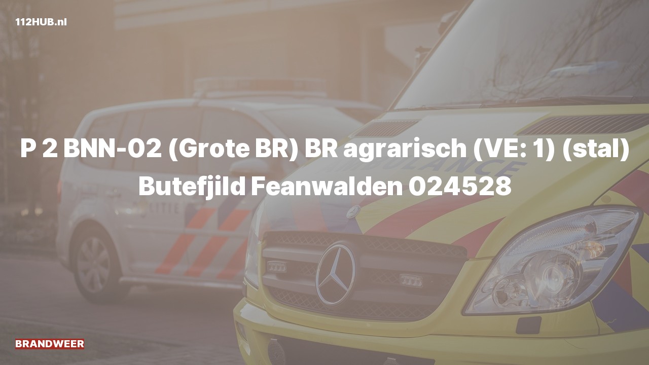 Deelafbeelding voor P2000-melding.