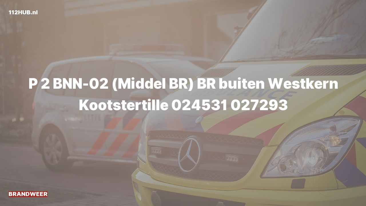 Deelafbeelding voor Brandweer met gepaste spoed naar de Westkern in Kootstertille.