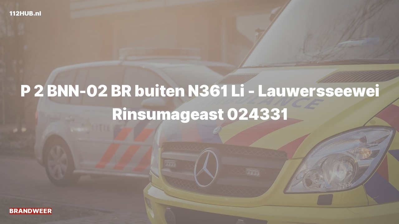 Deelafbeelding voor De brandweer is met gepaste spoed uitgerukt voor een brand naar de Lauwersseewei in Rinsumageast