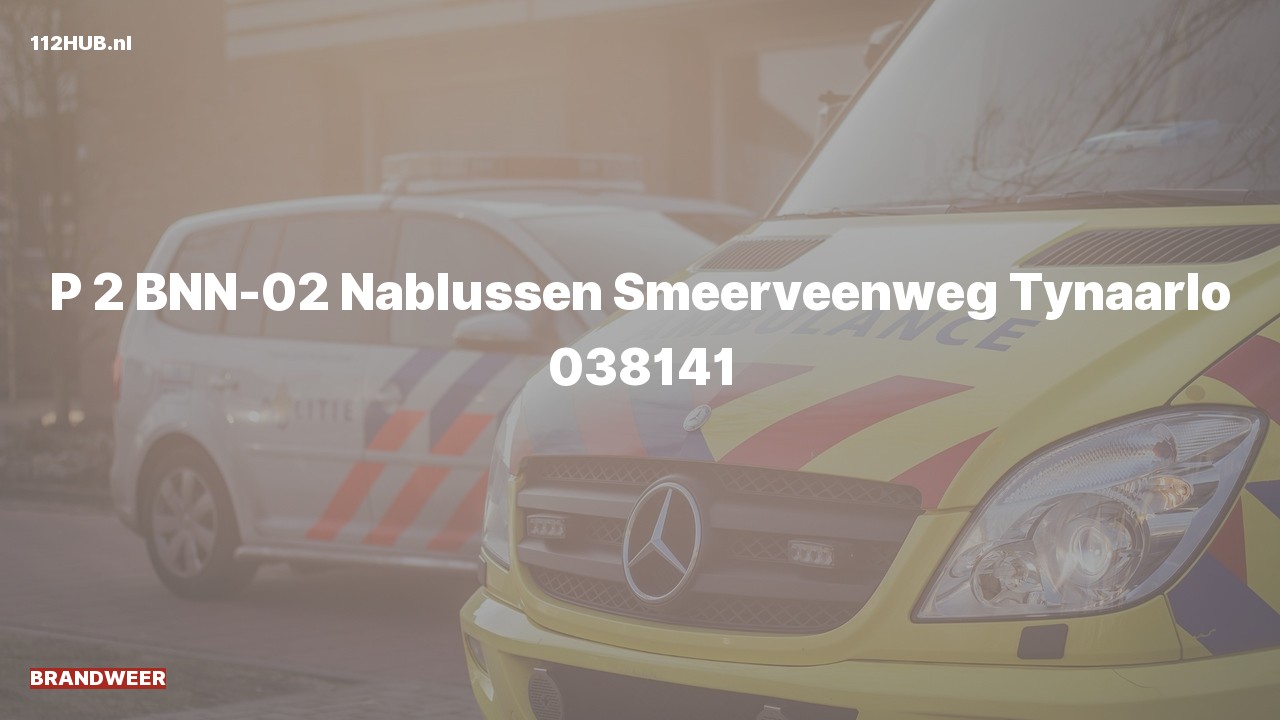 Deelafbeelding voor Brandweer met gepaste spoed naar de Smeerveenweg in Tynaarlo.