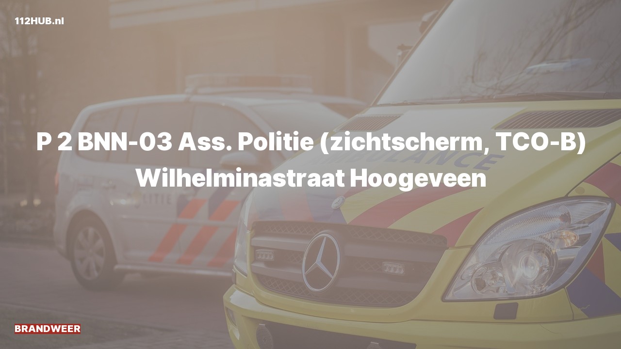 Deelafbeelding voor De brandweer is met gepaste spoed uitgerukt naar de Wilhelminastraat in Hoogeveen