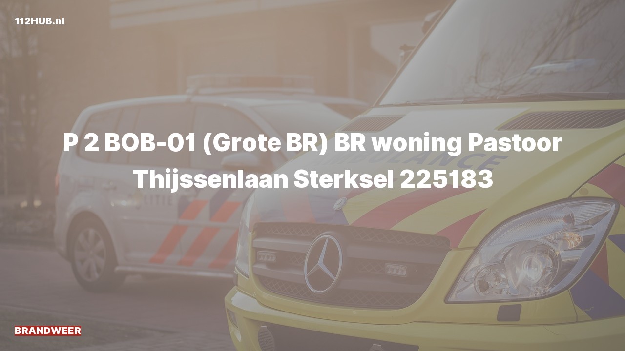 Deelafbeelding voor P2000-melding voor brand in woning.