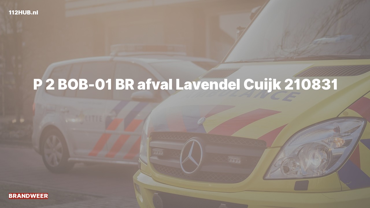 Deelafbeelding voor P2000-melding.