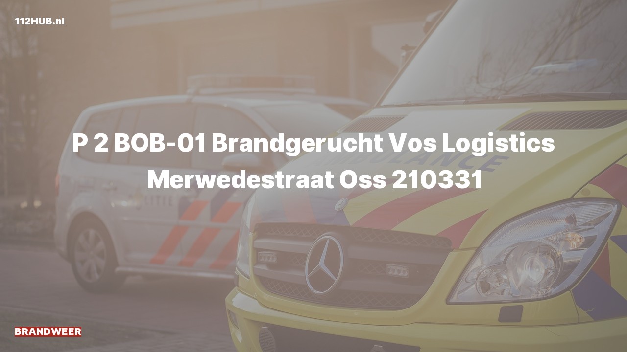 Deelafbeelding voor Brandweer met gepaste spoed voor brandgerucht naar de Merwedestraat in Oss.