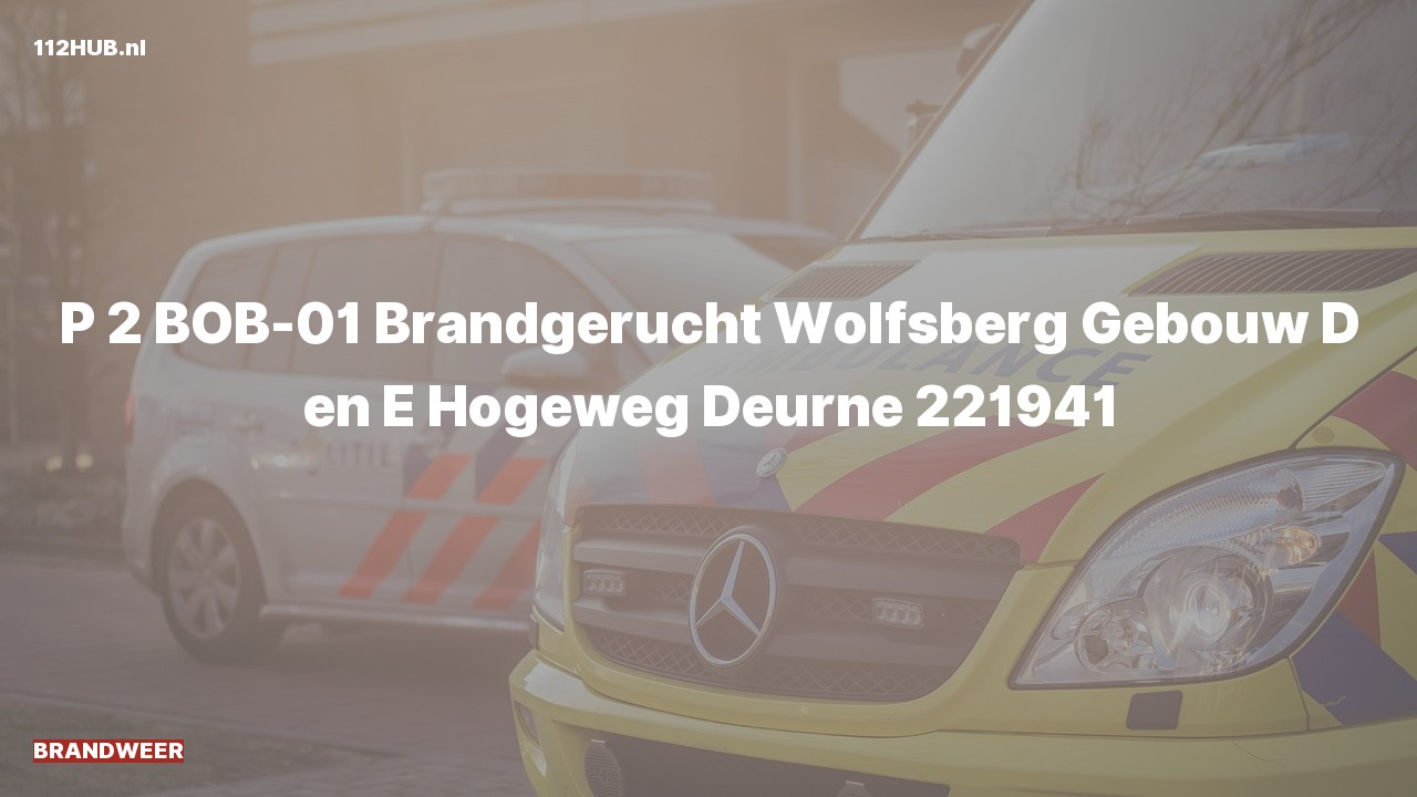 Deelafbeelding voor Brandweer met gepaste spoed voor brandgerucht naar de Wolfsberg in Deurne.